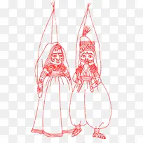 绘画 线条艺术 水彩画-空若网 绘画 线条艺术 水彩画-空若网