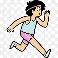 贴纸 卡通 跑步-空若网 贴纸 卡通 跑步-空若网