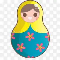 彩色俄罗斯娃娃 黄色 婴儿-空若网 彩色俄罗斯娃娃 黄色 婴儿-空若网