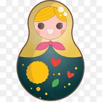 五颜六色的俄罗斯娃娃 黄色 人物-空若网 五颜六色的俄罗斯娃娃 黄色 人物-空若网