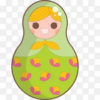 彩色俄罗斯娃娃 角色 黄色-空若网 彩色俄罗斯娃娃 角色 黄色-空若网