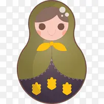 彩色俄罗斯娃娃 喙 黄色-空若网 彩色俄罗斯娃娃 喙 黄色-空若网