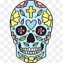骷髅 墨西哥 水彩画-空若网 骷髅 墨西哥 水彩画-空若网