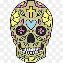 骷髅 墨西哥 水彩画-空若网 骷髅 墨西哥 水彩画-空若网