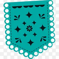 墨西哥彩旗 线 点-空若网 墨西哥彩旗 线 点-空若网