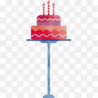 生日蛋糕 水彩 油漆-空若网 生日蛋糕 水彩 油漆-空若网