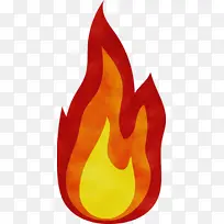 火焰 火 水彩-空若网 火焰 火 水彩-空若网