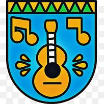 墨西哥彩旗 水彩画 绘画-空若网 墨西哥彩旗 水彩画 绘画-空若网