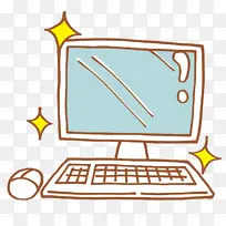 电脑卡通 电脑键盘 电脑-空若网 电脑卡通 电脑键盘 电脑-空若网