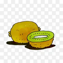 卡通水果 卡瓦伊水果 水彩画-空若网 卡通水果 卡瓦伊水果 水彩画-空若网