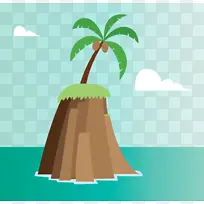 棕榈树 海滩 卡通树-空若网 棕榈树 海滩 卡通树-空若网