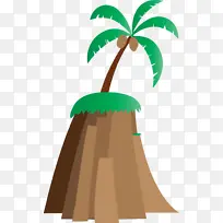 棕榈树 海滩 卡通树-空若网 棕榈树 海滩 卡通树-空若网