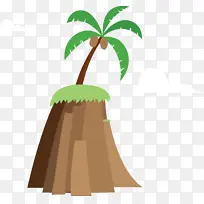 棕榈树 海滩 卡通树-空若网 棕榈树 海滩 卡通树-空若网
