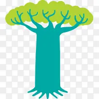 抽象树 卡通树 植物茎-空若网 抽象树 卡通树 植物茎-空若网