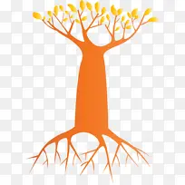 卡通树 抽象树 根-空若网 卡通树 抽象树 根-空若网