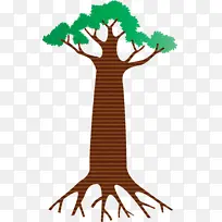 卡通树 抽象树 植物茎-空若网 卡通树 抽象树 植物茎-空若网