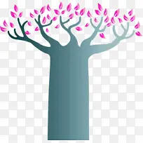 抽象树 卡通树 水彩-空若网 抽象树 卡通树 水彩-空若网