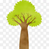 卡通树 抽象树 水彩-空若网 卡通树 抽象树 水彩-空若网