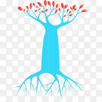 卡通树 抽象树 水彩-空若网 卡通树 抽象树 水彩-空若网