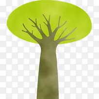 卡通树 抽象树 水彩-空若网 卡通树 抽象树 水彩-空若网
