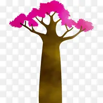 卡通树 抽象树 水彩画-空若网 卡通树 抽象树 水彩画-空若网