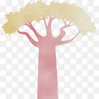 卡通树 抽象树 水彩-空若网 卡通树 抽象树 水彩-空若网