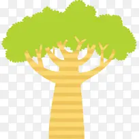 抽象树 卡通树 植物茎-空若网 抽象树 卡通树 植物茎-空若网
