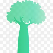 抽象树 卡通树 水彩-空若网 抽象树 卡通树 水彩-空若网