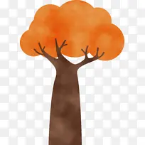 抽象树 卡通树 水彩-空若网 抽象树 卡通树 水彩-空若网