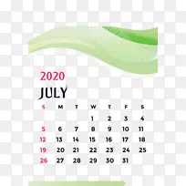 日历系统 绿色 线条-空若网 日历系统 绿色 线条-空若网