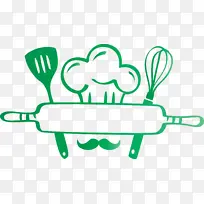 厨房 线条艺术 绿色-空若网 厨房 线条艺术 绿色-空若网