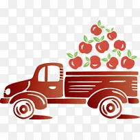 苹果卡车 秋天 水果-空若网 苹果卡车 秋天 水果-空若网