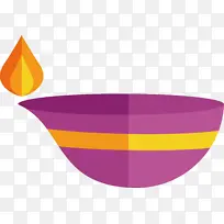 排灯节快乐紫色线条米-空若网 排灯节快乐紫色线条米-空若网