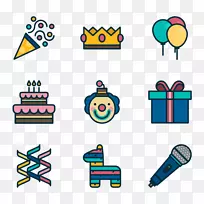 生日蛋糕电脑图标纸杯蛋糕生日派对-空若网 生日蛋糕电脑图标纸杯蛋糕生日派对-空若网