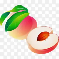 苹果 桃子 水彩画-空若网 苹果 桃子 水彩画-空若网