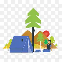 夏令营 水彩画 商标-空若网 夏令营 水彩画 商标-空若网