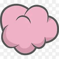 卡通云 水彩画 心-空若网 卡通云 水彩画 心-空若网