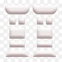 埃及图标 柱图标 线-空若网 埃及图标 柱图标 线-空若网