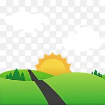 卡通 水彩画 天空-空若网 卡通 水彩画 天空-空若网