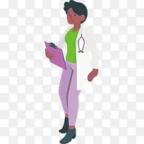 医生 卡通医生 水彩画-空若网 医生 卡通医生 水彩画-空若网