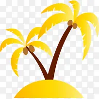 棕榈树 海滩 卡通树-空若网 棕榈树 海滩 卡通树-空若网
