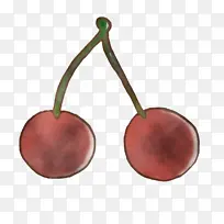 卡通水果 卡瓦伊水果 樱桃-空若网 卡通水果 卡瓦伊水果 樱桃-空若网