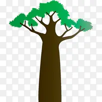 卡通树 抽象树 植物茎-空若网 卡通树 抽象树 植物茎-空若网