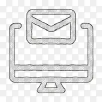 通信图标 电子邮件图标 线条艺术-空若网 通信图标 电子邮件图标 线条艺术-空若网