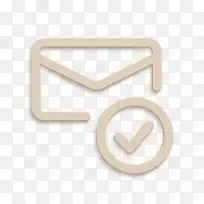 电子邮件图标 检查图标 线条-空若网 电子邮件图标 检查图标 线条-空若网