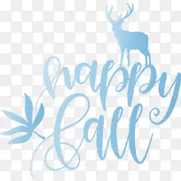 秋天快乐 鹿 标志-空若网 秋天快乐 鹿 标志-空若网