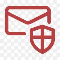 电子邮件图标 盾牌图标 徽标-空若网 电子邮件图标 盾牌图标 徽标-空若网