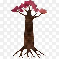卡通树 抽象树 线条艺术-空若网 卡通树 抽象树 线条艺术-空若网