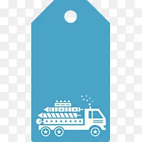 卡车标签 水彩画 标志-空若网 卡车标签 水彩画 标志-空若网