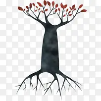卡通树 抽象树 树干-空若网 卡通树 抽象树 树干-空若网